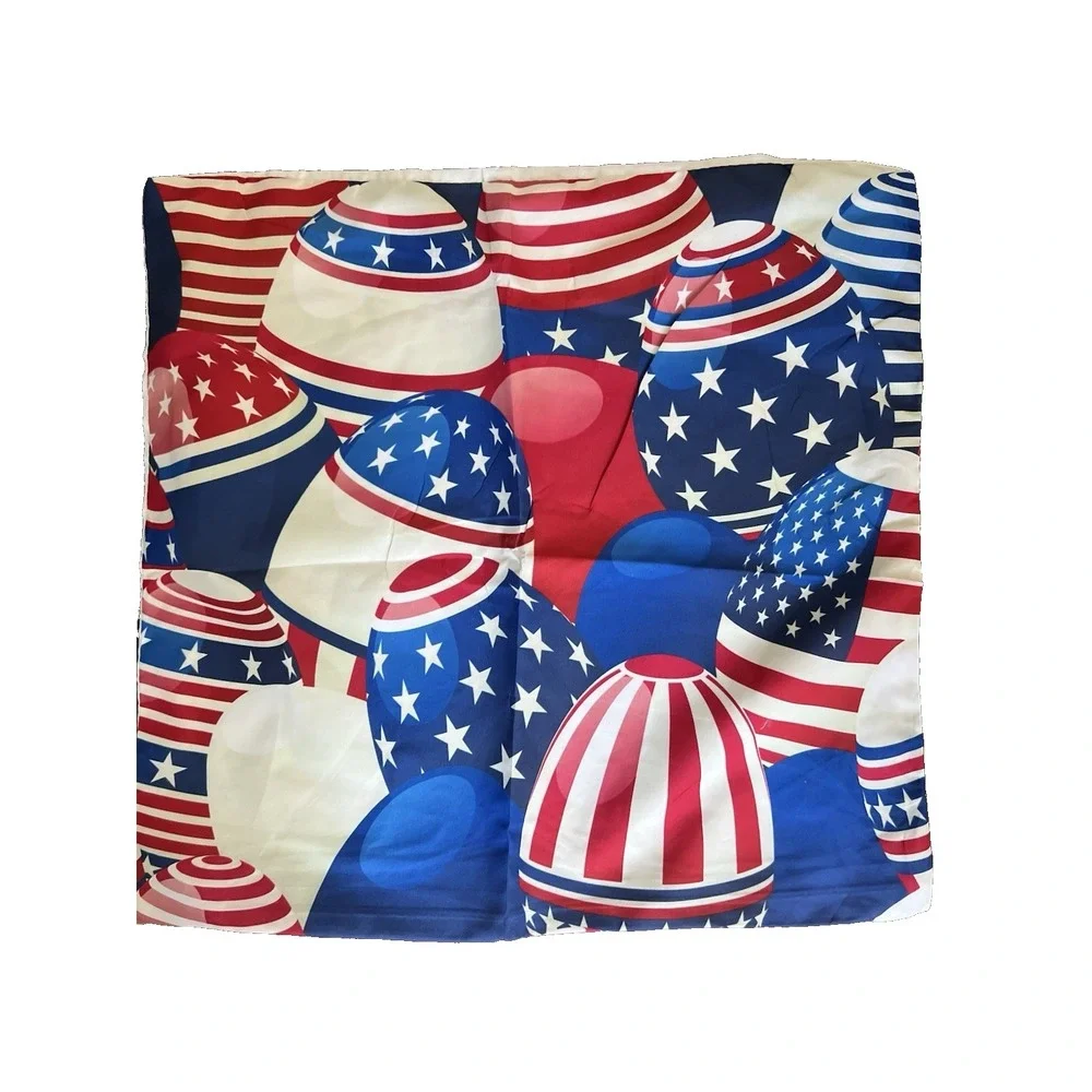 Presidents Day Pillow Covers 18X18 Inch,Set of 2 Patriotic Red‎ White Blue